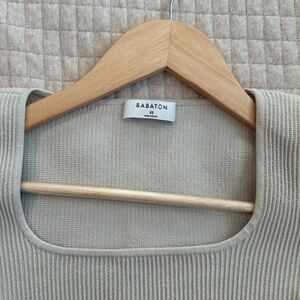 Babaton Scoop Neck Sweater - Light Gray